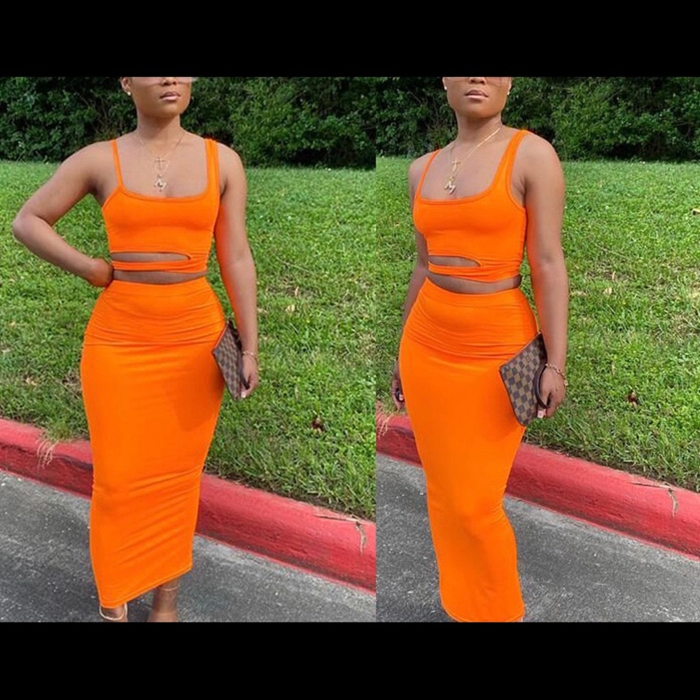 Cute Two Piece Skirt Sets